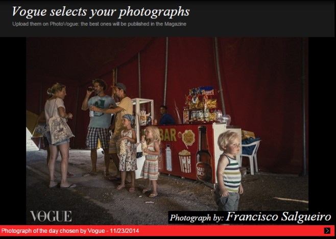 Best photo of the day on photo Vogue 23 November 2014